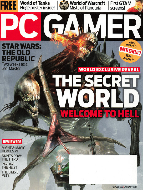 PC Gamer Issue 222 (January 2012) cover